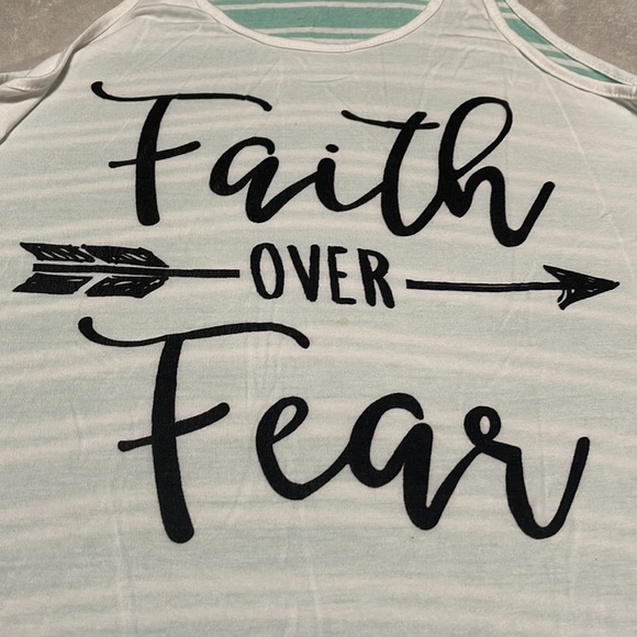 Woman’s Faith Over Fear Tank top - Picture 2 of 6